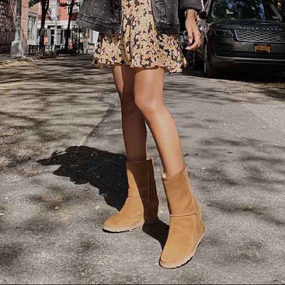 UGG | Classic Femme Short Boots In Chestnut NEW In Box - Picture 15 of 16